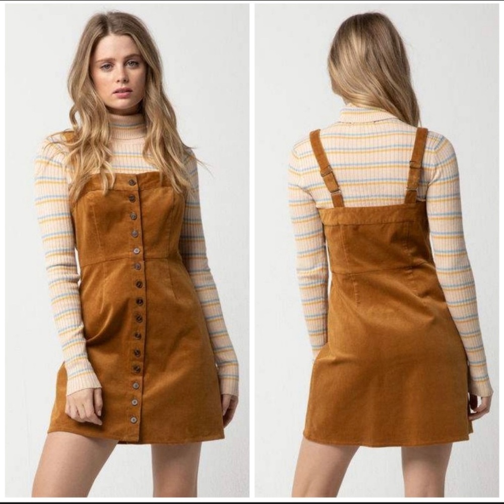 Corduroy button dress
